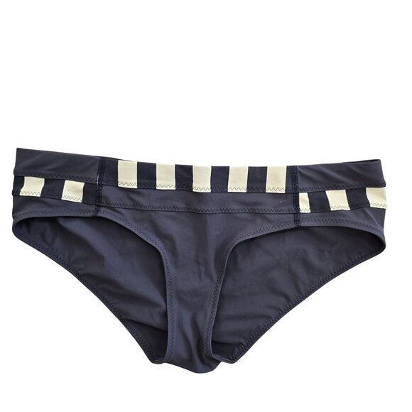 Lululemon shanti surf hipster navy blue Bikini Swim Bottom Striped 4 (size bar) - Picture 3 of 8